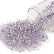 TOHO Round Seed Beads, Japanese Seed Beads, (632) Light Lavender Transparent Luster, 11/0, 2.2mm, Hole: 0.8mm, about 1110pcs/10g(X-SEED-TR11-0632)