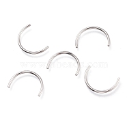 201 Stainless Steel Findings, Stainless Steel Color, 9.5x14x1mm(X-STAS-O137-31P)