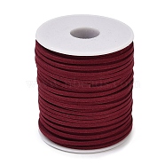 50 Yards Faux Suede Cord, Faux Suede Lace, for Jewelry Making, Dark Red, 2.5mm(LW-U001-01H)