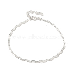 925 Sterling Silver Paperclip Chain Bracelets for Women, Silver, 6-3/4 inch(17.3cm), 1.8mm(BJEW-E101-01S-02)