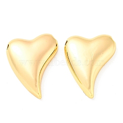 Brass Pendants, Heart, Real 18K Gold Plated, 20.5x16x4.5mm, Hole: 1.5mm(KK-Q809-23G)