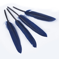 Goose Feather Costume Accessories, Dyed, Midnight Blue, 100~175x13~25mm(FIND-Q056-10)