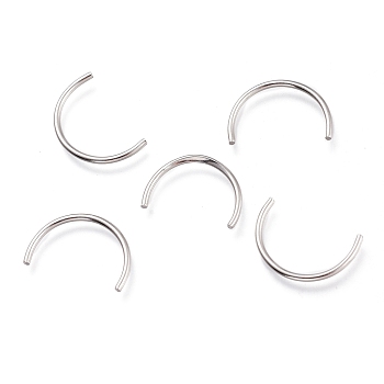 201 Stainless Steel Findings, Stainless Steel Color, 9.5x14x1mm