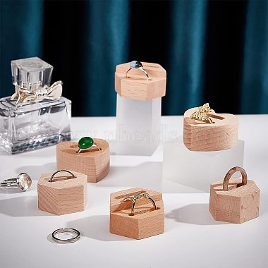 Soportes de exhibición de anillos de dedo de madera de olycraft 6ppcs 3 estilos(RDIS-OC0001-04)-5