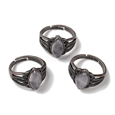 Horse Eye Quartz Crystal Finger Rings