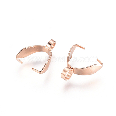 Rose Gold Stainless Steel Ice Pick Pinch Bails