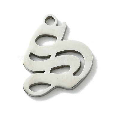 Stainless Steel Color Letter S 201 Stainless Steel Pendants