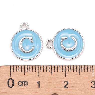 Platinum Plated Alloy Enamel Charms(X-ENAM-S118-04C-P)-3