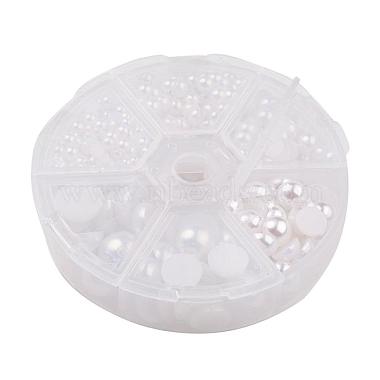 1Box ABS Plastic Imitation Pearl Dome Cabochons(SACR-JP0001-09)-2
