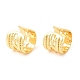 Brass Hollow Oval Cuff Earrings(EJEW-K251-18G)-1