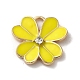 fleur pendentifs en émail d'alliage(ENAM-A007-04KCG-02)-1