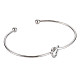 Bracelet manchette en forme de nœud(BJEW-N013-007)-2