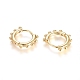 Brass Huggie Hoop Earrings(EJEW-G275-03G)-2