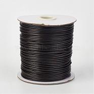 Eco-Friendly Korean Waxed Polyester Cord, Coconut Brown, 1mm, about 169.51~174.98 Yards(155~160m)/Roll(YC-P002-1mm-1111)