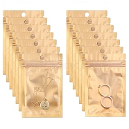 16 Strands Rectangle Shape Sealed Bags, for Jewely Storage, Gold, 12x7.5cm, 100pcs/set(PW-WG50985-01)