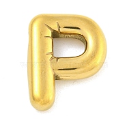 Ion Plating(IP) 304 Stainless Steel Pendants, Letter Charm, Golden, Letter P, 18.5x15x5mm, Hole: 3x2mm(STAS-B071-01G-P)