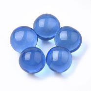 Resin Beads, No Hole/Undrilled, Round, Royal Blue, 5.5~6mm(RESI-T024-29A)