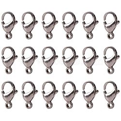 304 Stainless Steel Lobster Claw Clasps, Grade A, Stainless Steel Color, 8x13mm(STAS-PH0010-08)