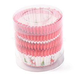 Cupcake Wrappers, DIY Baking Tool, Santa Claus, 67.5x29.5mm, about 95~100pcs/box(AJEW-P082-A01-01)