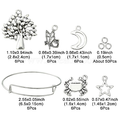 Набор для изготовления браслетов-шармов своими руками(DIY-FS0005-24)-4