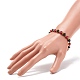 Glass & Iron Round Beaded Stretch Bracelet for Women(BJEW-JB08510-01)-3