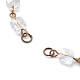 Fabrication de bracelets à maillons en perles de verre à facettes carrées(AJEW-JB01150-51)-2