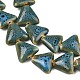 Glazed Porcelain Triangle Beads Strands(PORC-B002-01-02)-2