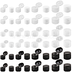 48Pcs 12 Styles Plastic Bottle Caps, Cosmetics Lotion Bottle Caps, Column, Mixed Color, 20~30x18~25mm, Hole: 2.5~5mm, Inner Diameter: 18~27mm, 4pcs/style(FIND-GF0007-90B)