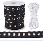 10 Yards Cotton Button Tapes, Brass Eyelet Twill Tape, for Clothing Accessories, with 10M Round Cotton Thread, Mixed Color, 2~19x2mm
(DIY-OC0012-97)