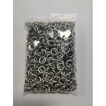 304 Stainless Steel Open Jump Rings, Stainless Steel Color, 12 Gauge, 10x2mm, Inner Diameter: 6mm, Hole: 6mm