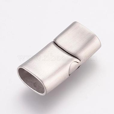 304 Stainless Steel Magnetic Clasps with Glue-in Ends(STAS-K145-25P)-2