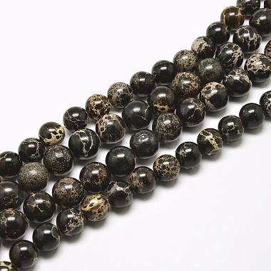 6mm Black Round Regalite Beads