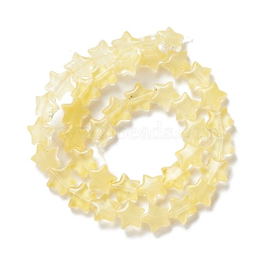 Transparent perles de verre brin(GLAA-K057-01C)-3