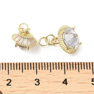 Brass with Glass Pendant(KK-Q793-09G)-3