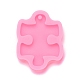 Pièce de puzzle pendentif moules en silicone(X-DIY-M034-20)-1
