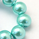 Baking Painted Pearlized Glass Pearl Round Bead Strands(HY-Q003-6mm-65)-3