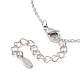5Pcs 5 Style Natural Mixed Gemstone Heart Lariat Necklaces Set(NJEW-JN04269)-4
