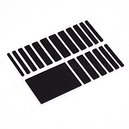 EVA Invisible Ring Size Adjuster Sticker, Black, 12x7.8x0.7cm, 19pcs/sheet(WACH-WH0168-05A)