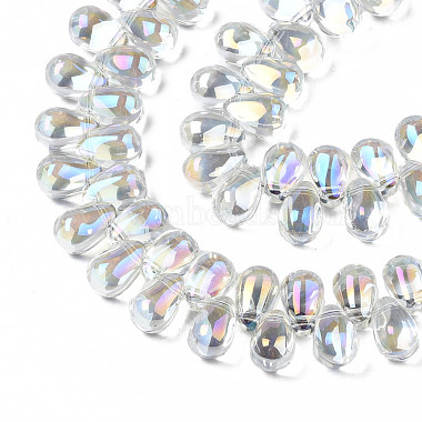Chapelets de perles en verre transparent électrolytique(EGLA-S193-06)-5