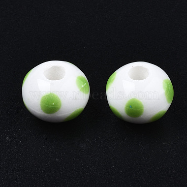Handmade Porcelain Beads(PORC-S504-001G)-2