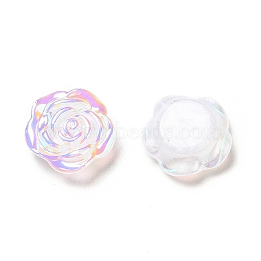 Opaque Acrylic Flower Cabochons(MACR-C009-09)-2