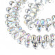 Chapelets de perles en verre transparent électrolytique(EGLA-S193-06)-5