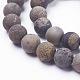 Chapelets de perles de jaspe dendritique naturelle(X-G-F520-47-8mm)-1