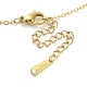 Ion Plating(IP) 304 Stainless Steel Pendant Necklaces for Women(NJEW-B080-08G)-3