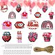 Kit de décoration de pendentif/boucle d'oreille pour la saint-valentin(DIY-FS0005-42)-1