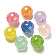 Opaque Acrylic Beads, Round, Top Drilled, Mixed Color, 19x19x19mm, Hole: 3mm(OACR-G012-03)