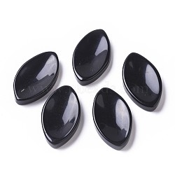 Natural Obsidian Massager, Worry Stone for Anxiety Therapy, Horse Eye, 48x27x8mm(DJEW-F008-D04)