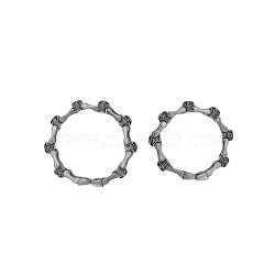 Stainless Steel Skull Link Chain Bracelet for Men, Stainless Steel Color, 8-5/8 inch(22cm)(WG46316-02)