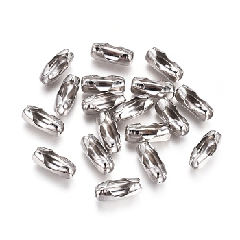 Stainless Steel Ball Chain Connectors, Stainless Steel Color, 15x6mm, Hole: 4x2mm, Fit for 5mm ball chain