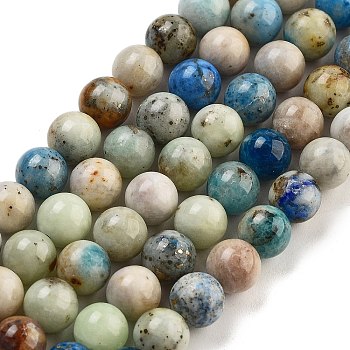 Natural Hackmanite Sodalite Beads Strands, Round, 6mm, Hole: 0.8mm, about 63pcs/strand, 15.75''(40cm)